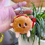 Burger Keychain Manufacturer - Cartoon Super Soft PP Cotton