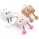 Cloud Keychain Manufacturer - Cute Smiling Face PP Cotton Filled