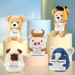 Mini Cow Toy Manufacturer - Handmade Crochet PP Cotton Stress