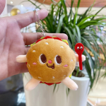 Burger Keychain Manufacturer - Cartoon Super Soft PP Cotton