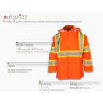 Reflective Jacket Supplier - Polyester Red Safety