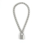Choker Necklace Manufacturer - Stainless Steel Lock Silver Punk