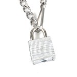 Choker Necklace Manufacturer - Stainless Steel Lock Silver Punk
