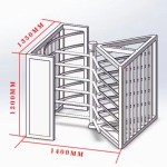 Single Direction Turnstile Factory - Half Height Secure Access
