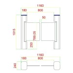 Swing Turnstile Factory - CE Space Saving Access