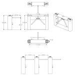Swing Turnstile Manufacturer - Automatic Security Fast Speed