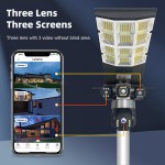 Solar Street Light Camera Factory - 6MP 180W Light 3 Lens