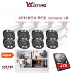 Outdoor Camera Kit Factory - 8MP Bullet Full Color Night