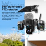 Outdoor Security Camera Factory - 12MP Three Lens 4G Solar