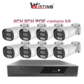 POE Camera Kit Manufacturer - 8MP Bullet Two Way Voice