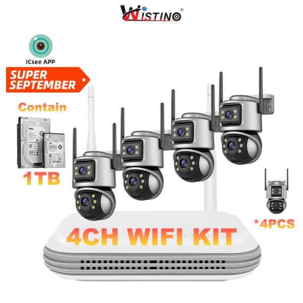 Home Security System Factory - Xmeye 5mp 4ch Wireless PTZ
