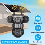 Solar Camera Factory - 9MP 4G Three Lens Voice Alarm