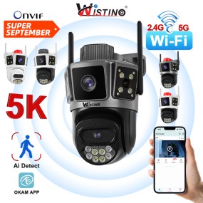 Security Camera Factory - 10MP Dual Lens 5G Wifi Outdoor