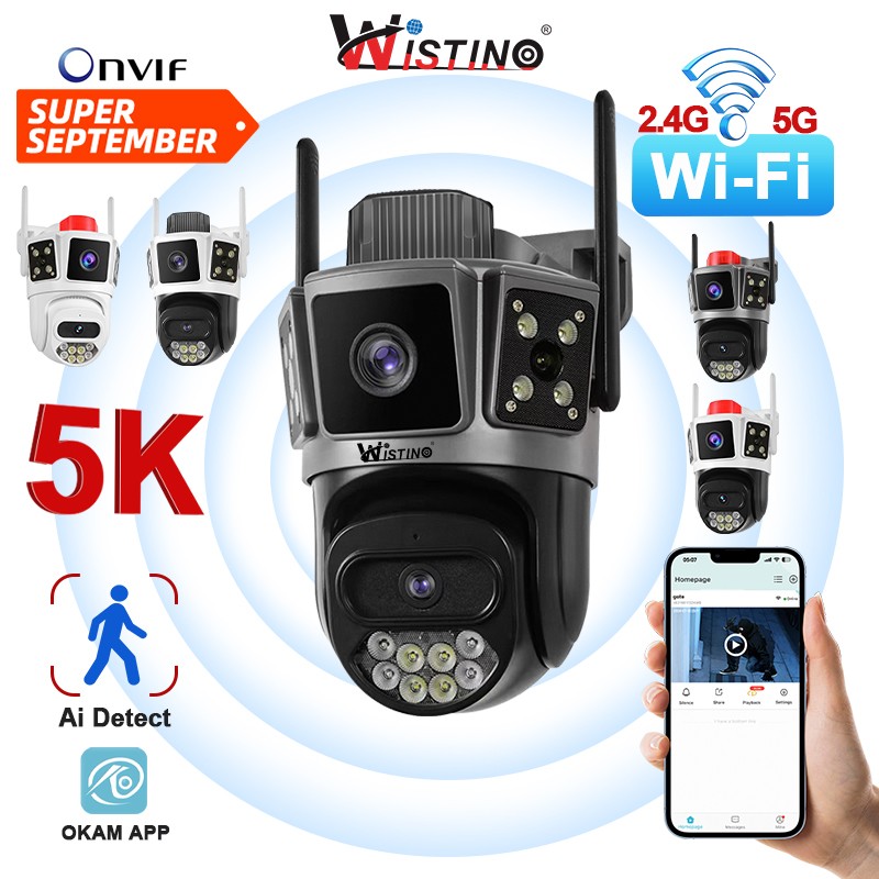 Security Camera Factory - 10MP Dual Lens 5G Wifi Outdoor