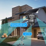 Solar Camera Factory - 9MP 4G Three Lens Voice Alarm