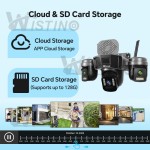 Outdoor Security Camera Factory - 12MP Three Lens 4G Solar