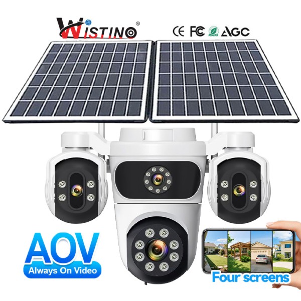 Solar Security Camera Factory - 16MP 4G PIR Built-in Siren