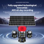Solar Network Camera Supplier - 16MP Dual Panel 4G Speaker