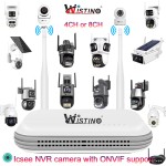 Wireless Camera Set Manufacturer - 8MP 4Ch 180 Degree Rotation
