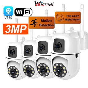 Wifi Security Camera Supplier - 6MP Dual Lens Motion Detection
