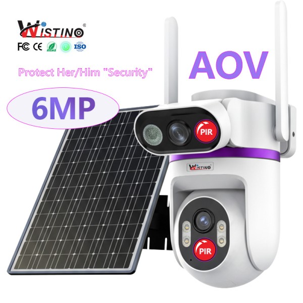 Solar CCTV Manufacturer - 6MP Dual PIR 4G IP66
