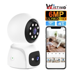 Indoor Pet Camera Manufacturer - 6MP Dual Lens One Touch Talk