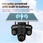 Solar CCTV Manufacturer - 12MP Three Lens Auto Tracking