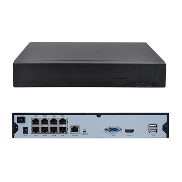 NVR Recorder Factory - H.265 8CH POE 4K 48V
