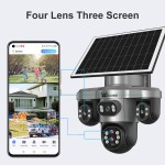 PTZ Solar Camera Manufacturer - 6MP 10X Zoom Three Lens