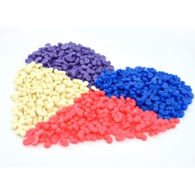 Hard Wax Bead Factory - WAXKISS Wholesale 500g Lavender Love Heart for Leg