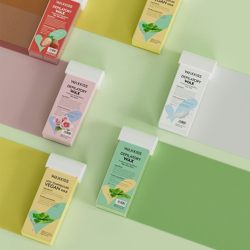 Cartridge Roll on Wax Factory - WAXKISS Private Label for Body Wholesale Aloe