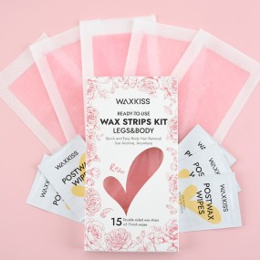 Wax Strips Kit Manufacturer - WAXKISS New Arrival Rose Cold Wholesale for Bikini