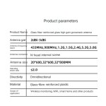 Glass Fiber Antenna Manufacturer - Omni-Directional 20*600mm