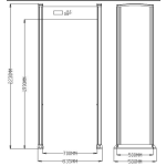 Metal Detector Manufacturer - ZOAN ZA3000 Archway Aluminum