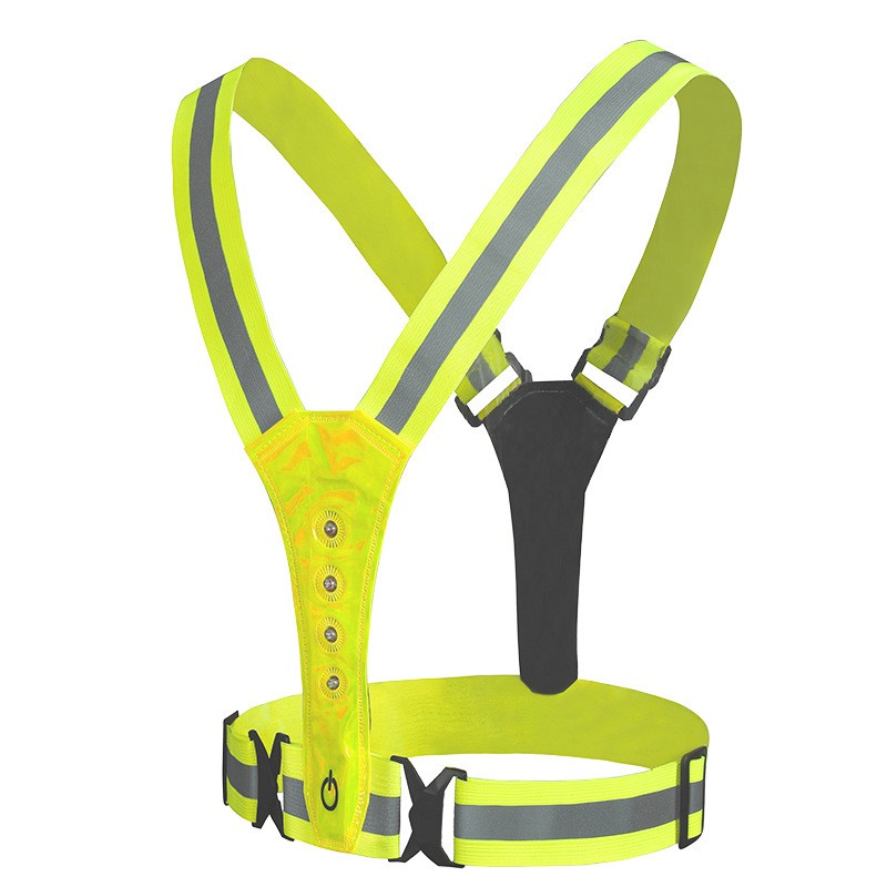 Running Vest Supplier - Adjustable LED Reflective Elastic