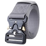 Security Belt Manufacturer - Grey Color Zinc Alloy Material