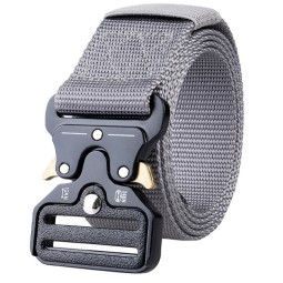 Security Belt Manufacturer - Grey Color Zinc Alloy Material