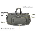 Gym Backpack Factory - Custom Shoe Compartment Polyester