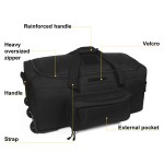Canvas Duffle Supplier - Nylon Zipper Closure Luggage