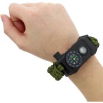 Paracord Bracelet Factory - 7 in 1 Emergency Whistle Compass