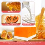 Private Label Skin Whitening Exfoliating Honey Soap Organic Skin Nourishing Oil Control Papaya Honey Handmade Goat Milk Soap