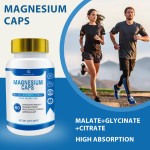OEM Wholesale Organic Vegan Mg Supplement Magnesium Glycine Capsules For Sleep Relax Promotes Healthy Relaxation