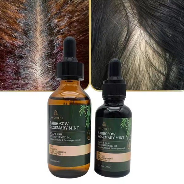 Private Label LANORIENT Organic Repair Hair Damage Improve Smoothness Promote Hair Growth Rosemary Oil