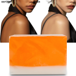 Low MOQ Custom Organic Handmade Bath Soap Vitamin E Skin Whitening Deep Cleansing and Exfoliating Papaya Honey Soap for Women