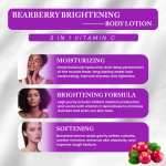 Private Label Natural Organic Body Care Vitamin C Skin Whitening 24-Hour Moisturizing Arbutin Perfume Body Lotion for Women