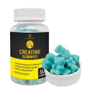 Custom Organic Vegan Muscle Growth Creatine Gummies Ability To Enhance Creatine Monohydrate Supplement Gummies For Adult
