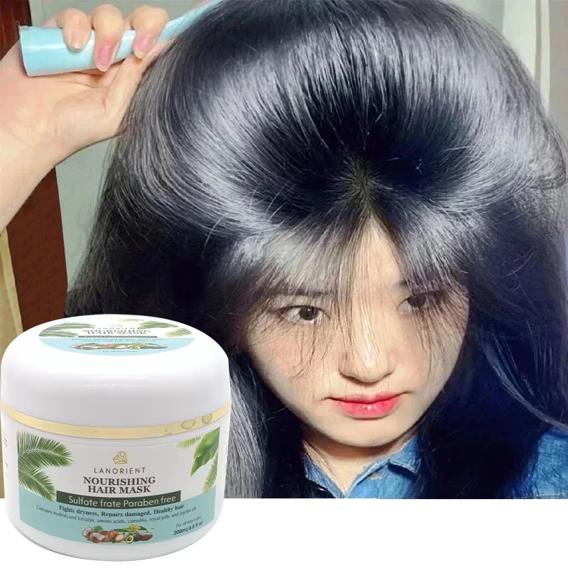 Natural Repair Professional Magical Hair Mask Prevent Dryness Split Ends Repair Damage Frizz Tangles 5 Seconds Soft Smooth Care