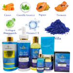 Low MOQ Custom Logo Organic Turmeric Removing Dark Spots Facial Cleansing Body Care Skin Whitening NILA Skin Care Set for Women