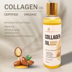 Low MOQ Custom Organic Collagen Skin Nourishing Skin Tone Lightening Face and Body Care Sweet Almond Oil for Skin Glow