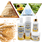 Private Label Korea Skin Care Products Organic Vitamin C Rice Facial Skin Moisturizing and Brightening Skin Care Set (New)
